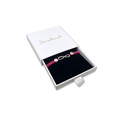 Handmade Infinity Bracelet with Couples' Initials