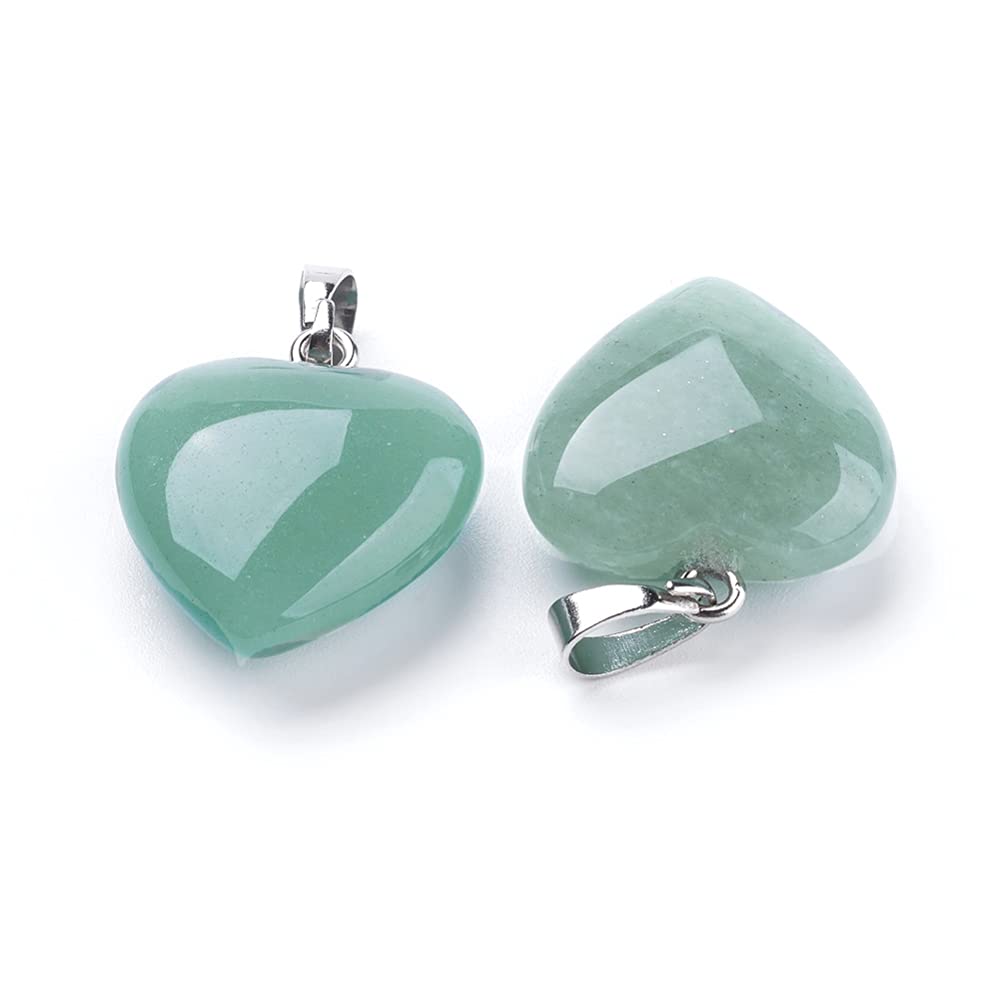 Green Aventurine Crystal Heart Necklace