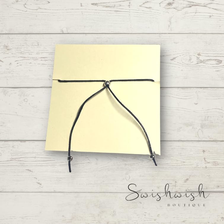 Travel Crystal Bracelet on Waxed Cotton