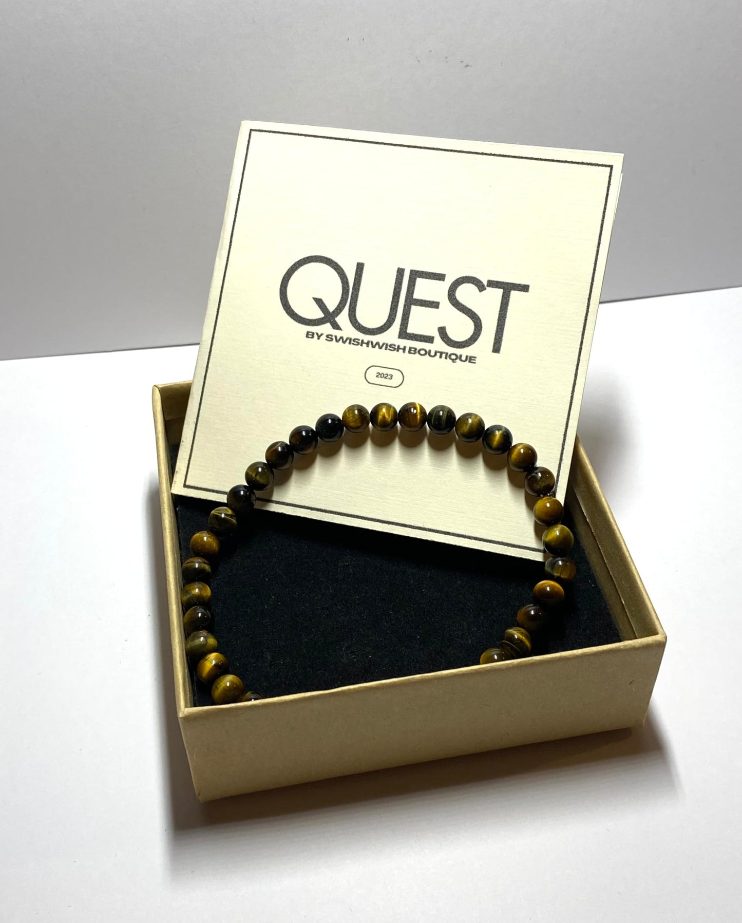 Natural Tiger's Eye Beaded Bracelet for Men