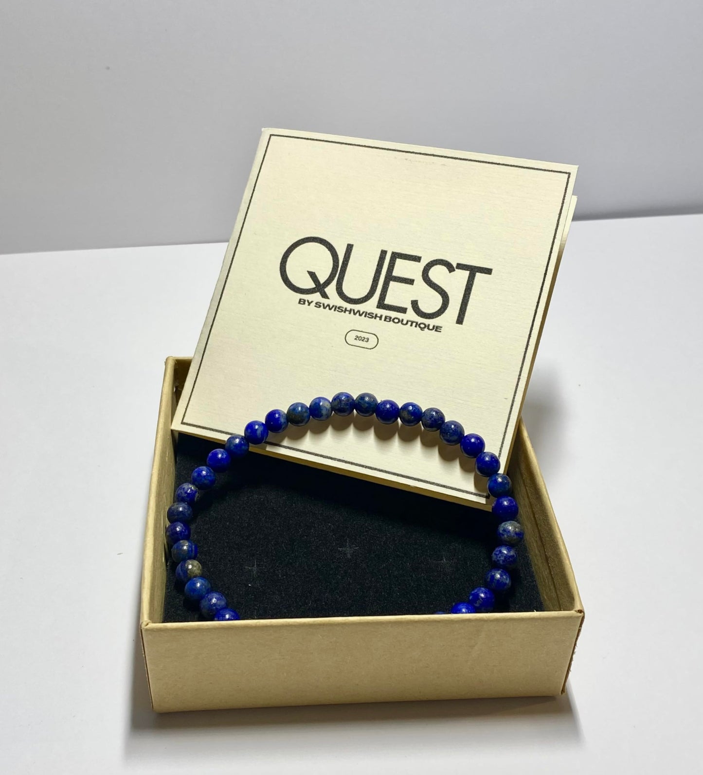 Natural Lapis Lazuli Beaded Bracelet for Men