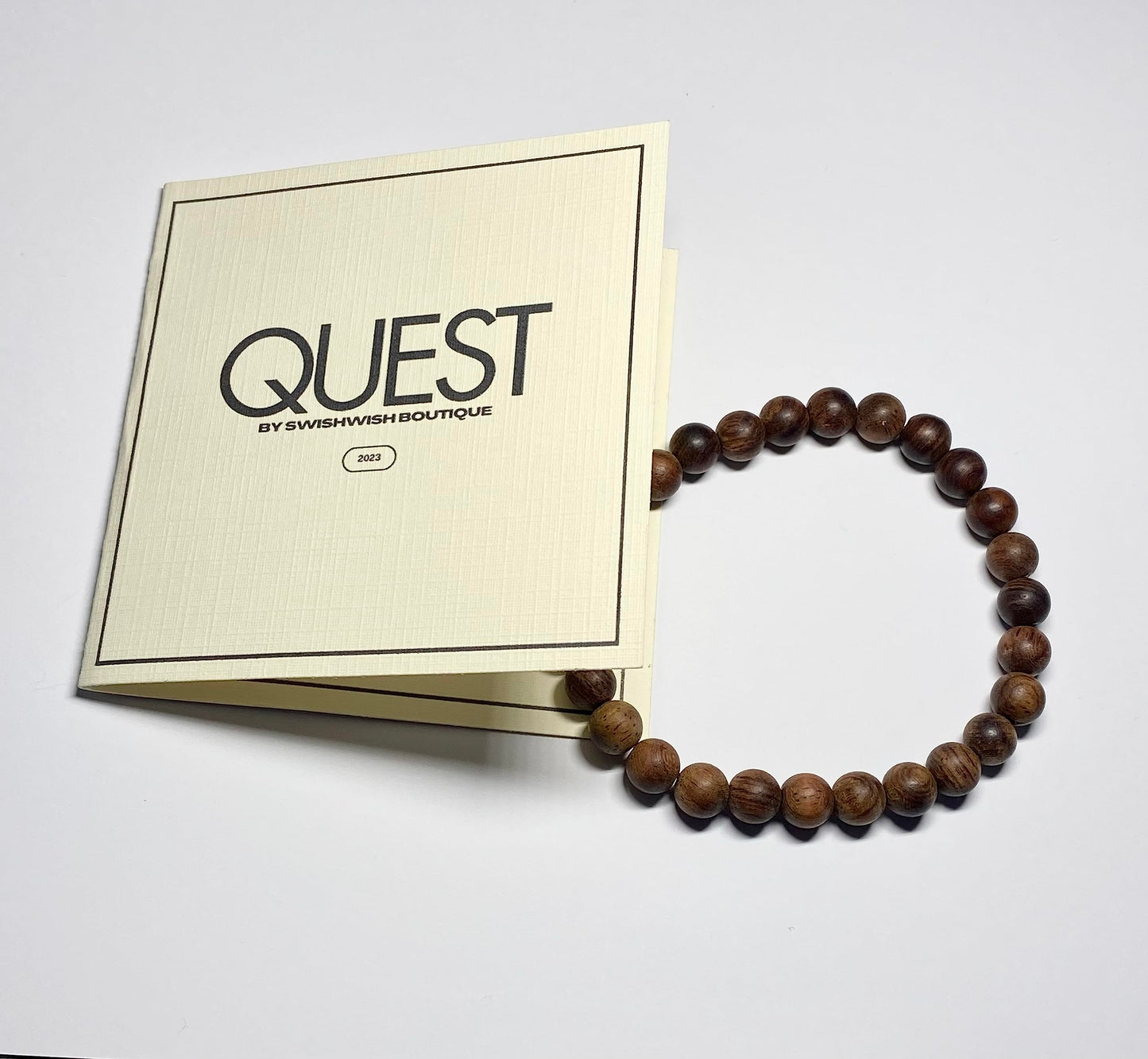 Natural Sandalwood Beaded Bracelet for Men
