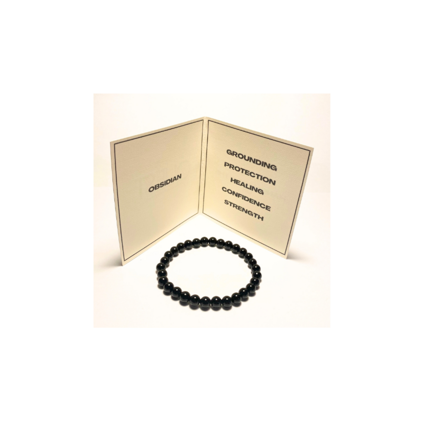 Natural Obsidian Beaded Bracelet for Men