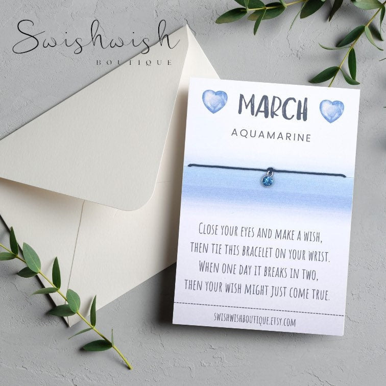 March Birthday Wish bracelet