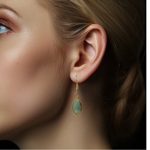 Amazonite Pendant Earrings