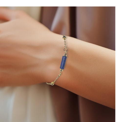 Gemstone Bar Bracelet