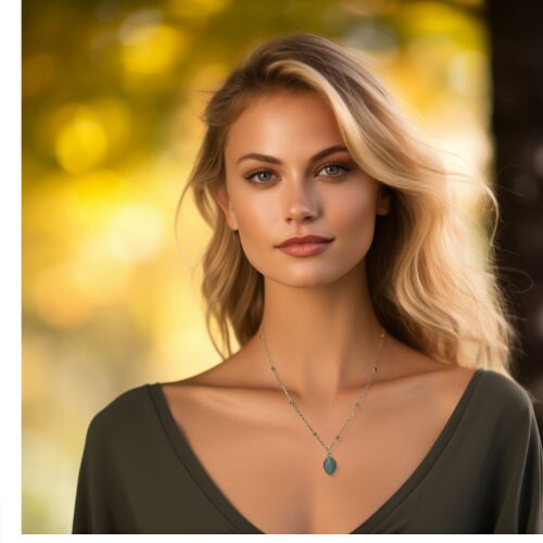 Amazonite Pendant Necklace