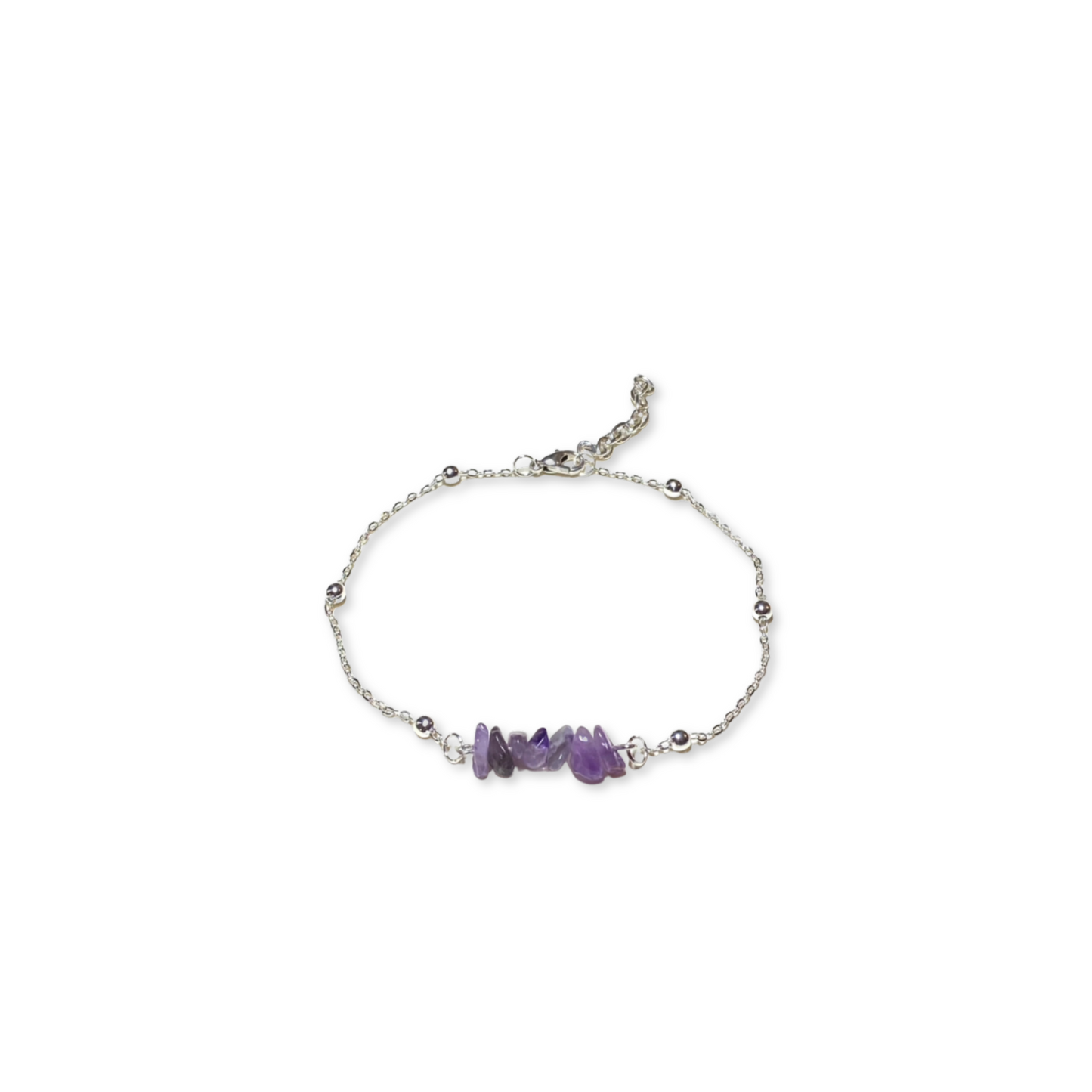 Amethyst Gem Chip Bracelet