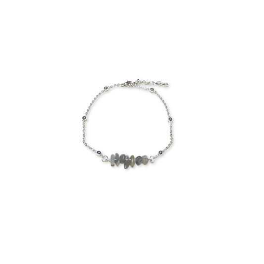 Labradorite Gem Chip Bracelet
