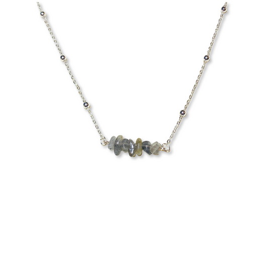 Labradorite Gem Chip Necklace