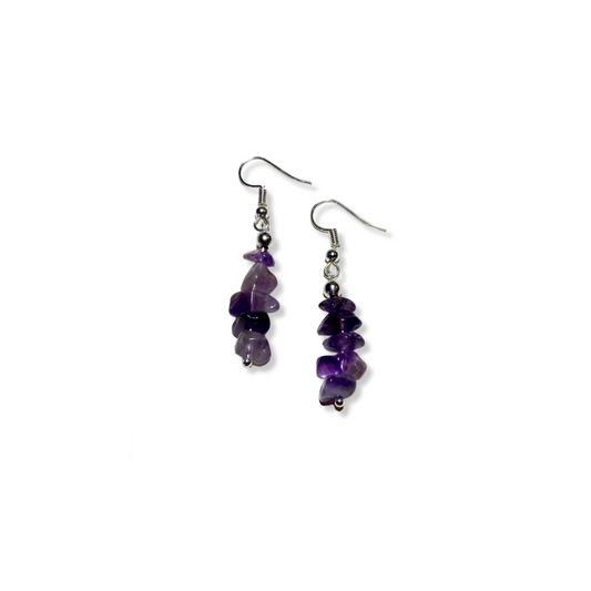 Gem Chip Dangle Earrings