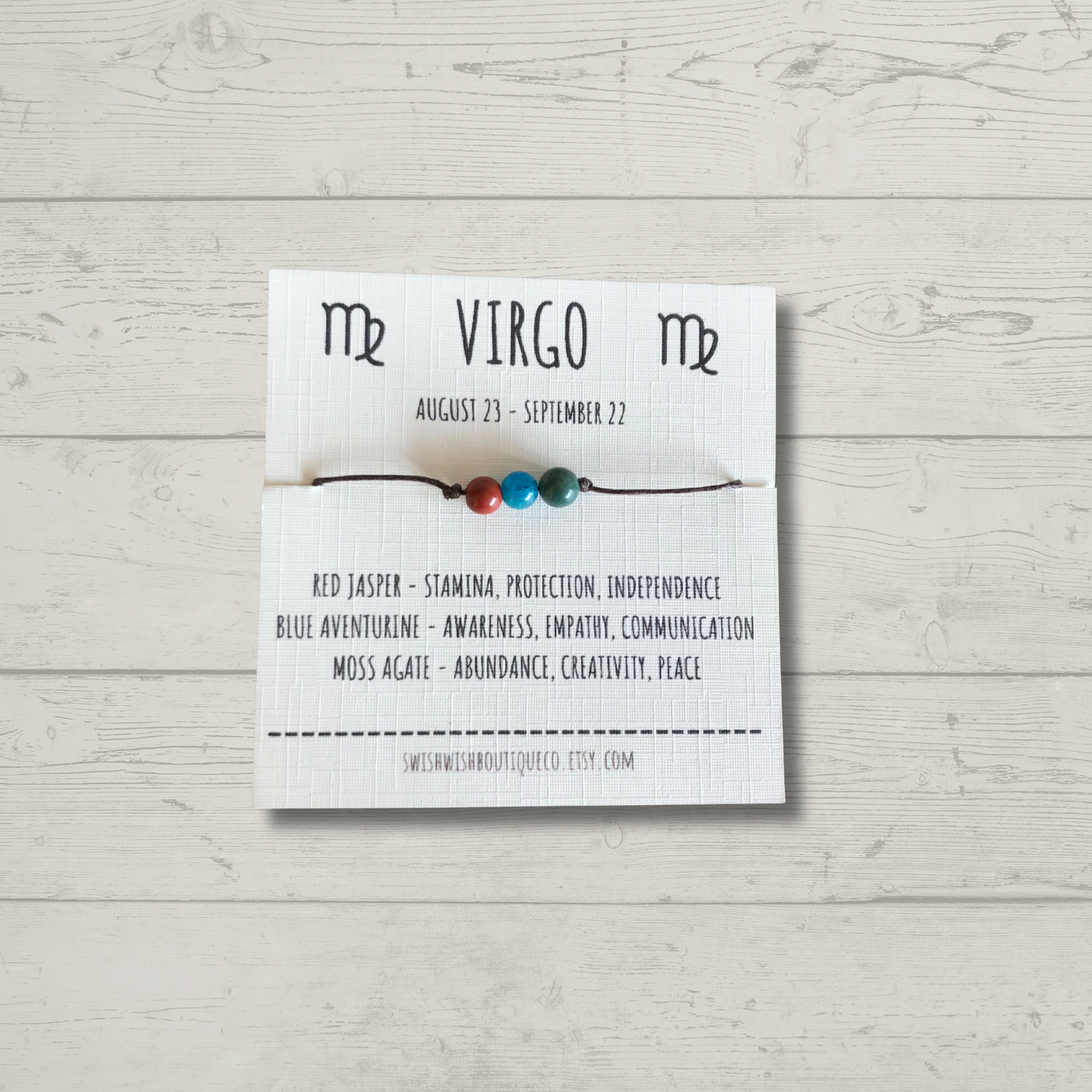 Virgo Birthday Crystal Bracelet