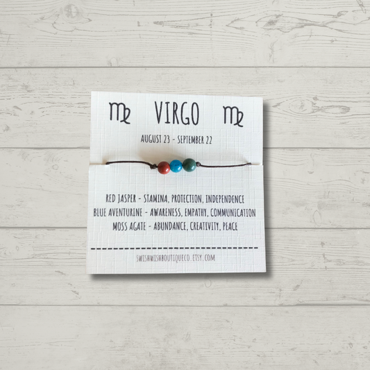 Virgo Birthday Crystal Bracelet