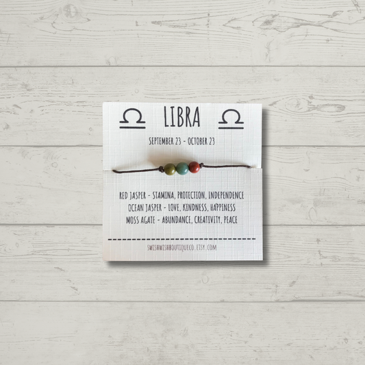 Libra Birthday Crystal Bracelet