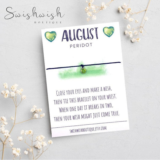 August Birthday Wish bracelet