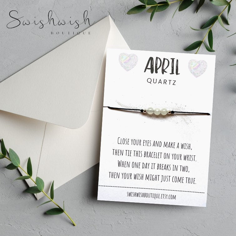 April Birthstone Crystal Bracelet