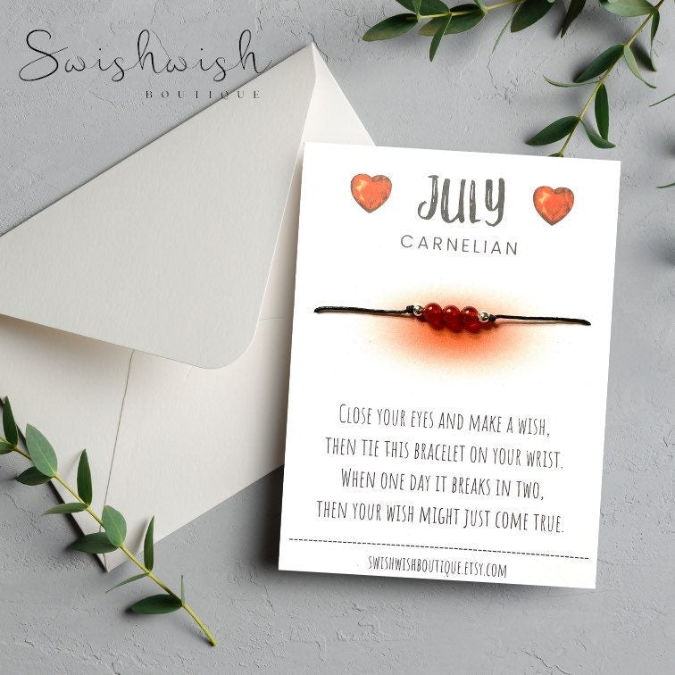 July Birthstone Crystal Bracelet