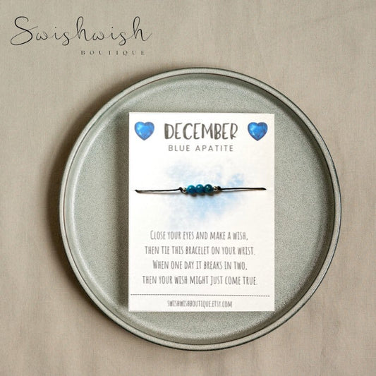 December Birthstone Crystal Bracelet