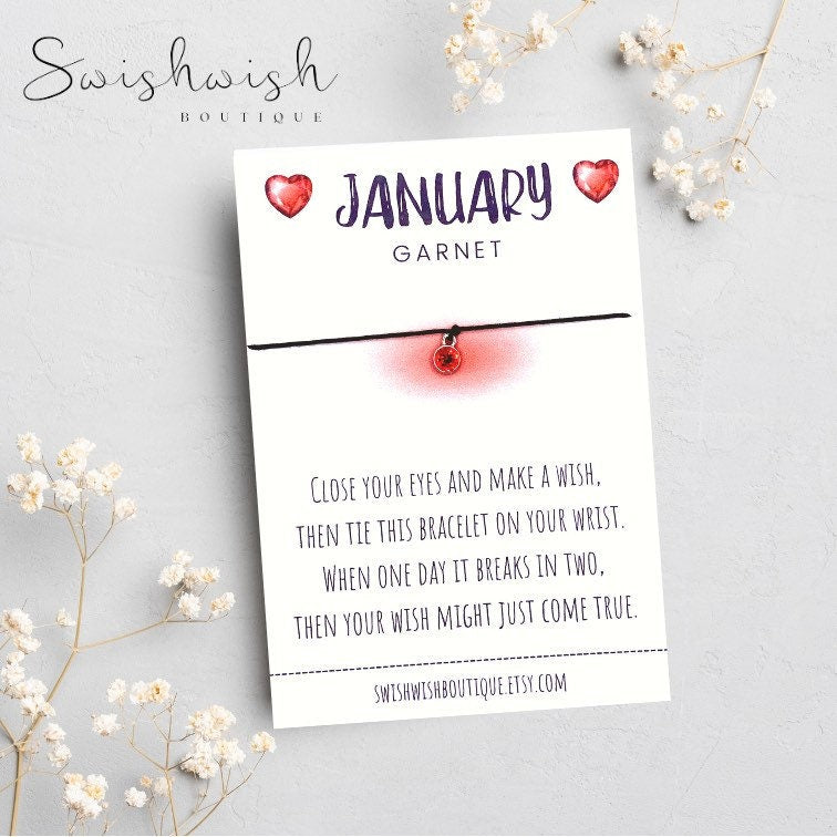 January Birthday Wish bracelet