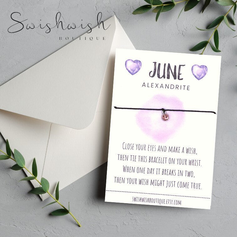 June Birthday Wish bracelet