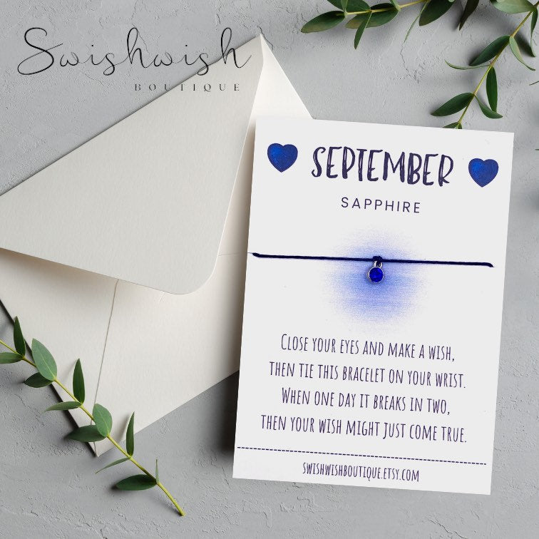 September Birthday Wish bracelet